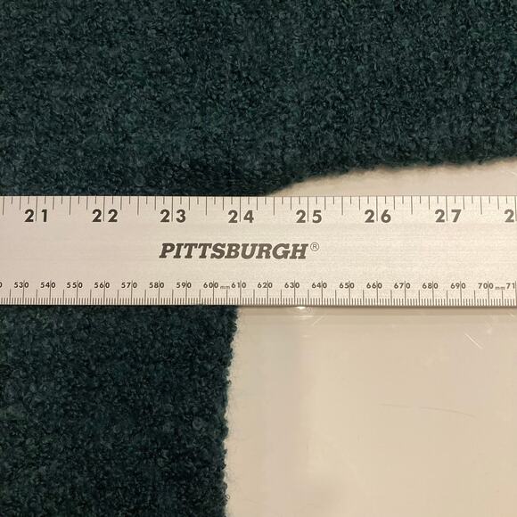 NWT ASOS Sweater 6 Emerald-Green Wool-Blend Oversized Boucle-Knit Long-Sleeve - Picture 8 of 10